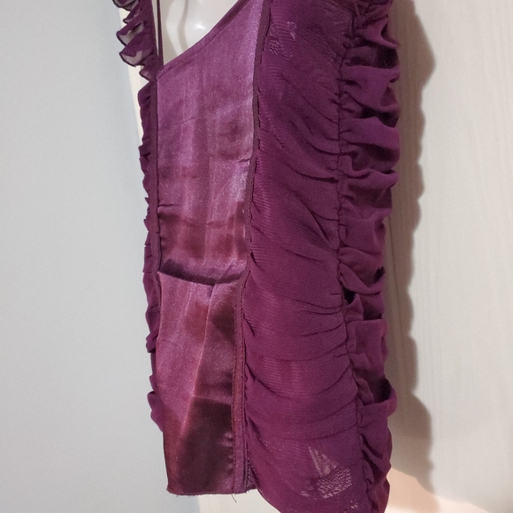 Deep purple satin cami - Picture 4 of 4